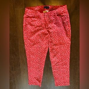ELOQUII Red floral pants 16